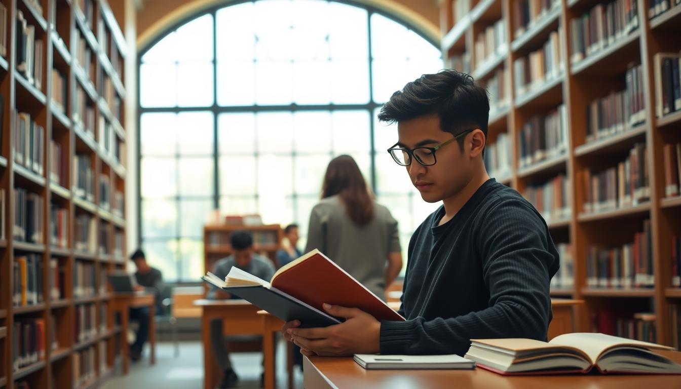 Students collaborating in study space